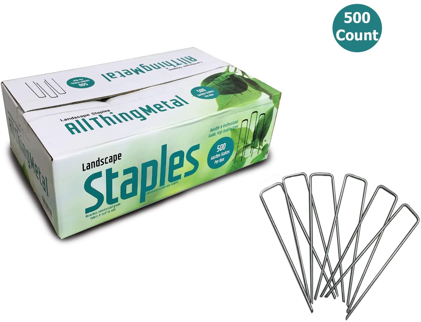 Montresor ThingMetal Galvanized Sod Staples 6 Inch (500 count Extra Heavy Duty)