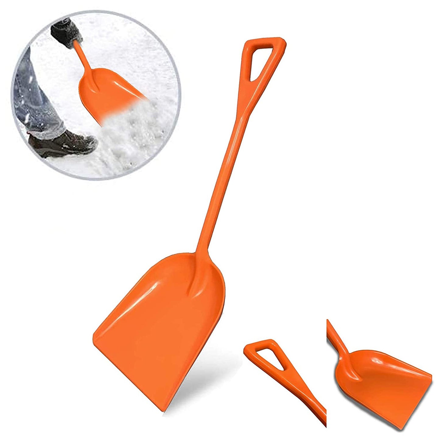 Montresor Plastic Snow Shovel with Durable Multi-Purpose Snow Plastic Shovel