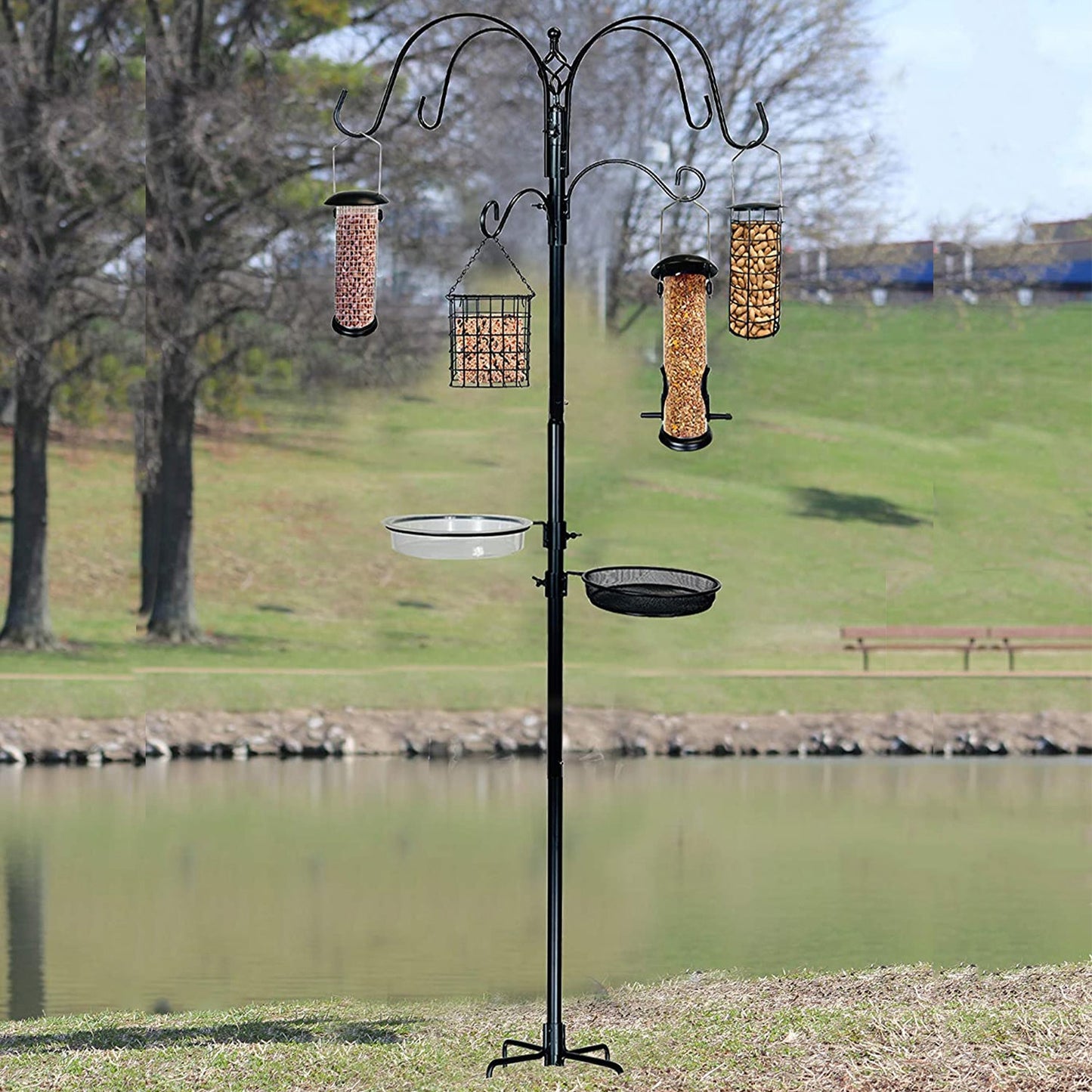 Montresor Deluxe Premium Bird Feeding Station, 22" Wide x 91" Tall