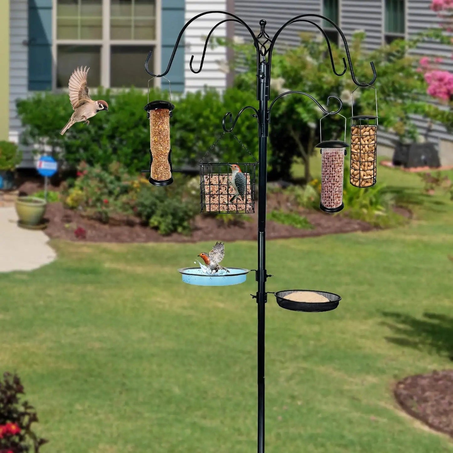 Montresor Deluxe Premium Bird Feeding Station, 22" Wide x 91" Tall